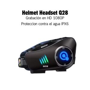 INTERCOMUNICADOR HELMET HEADSET Q28 CON CÁMARA